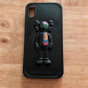 Black Kaws Iphone XS case